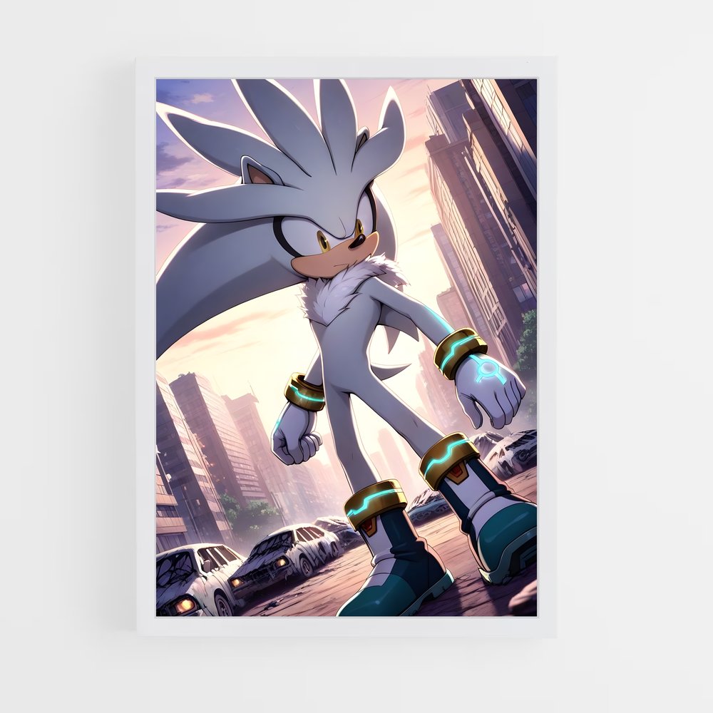 Poster Silver Speedster – affiche Sonic (vue 3)